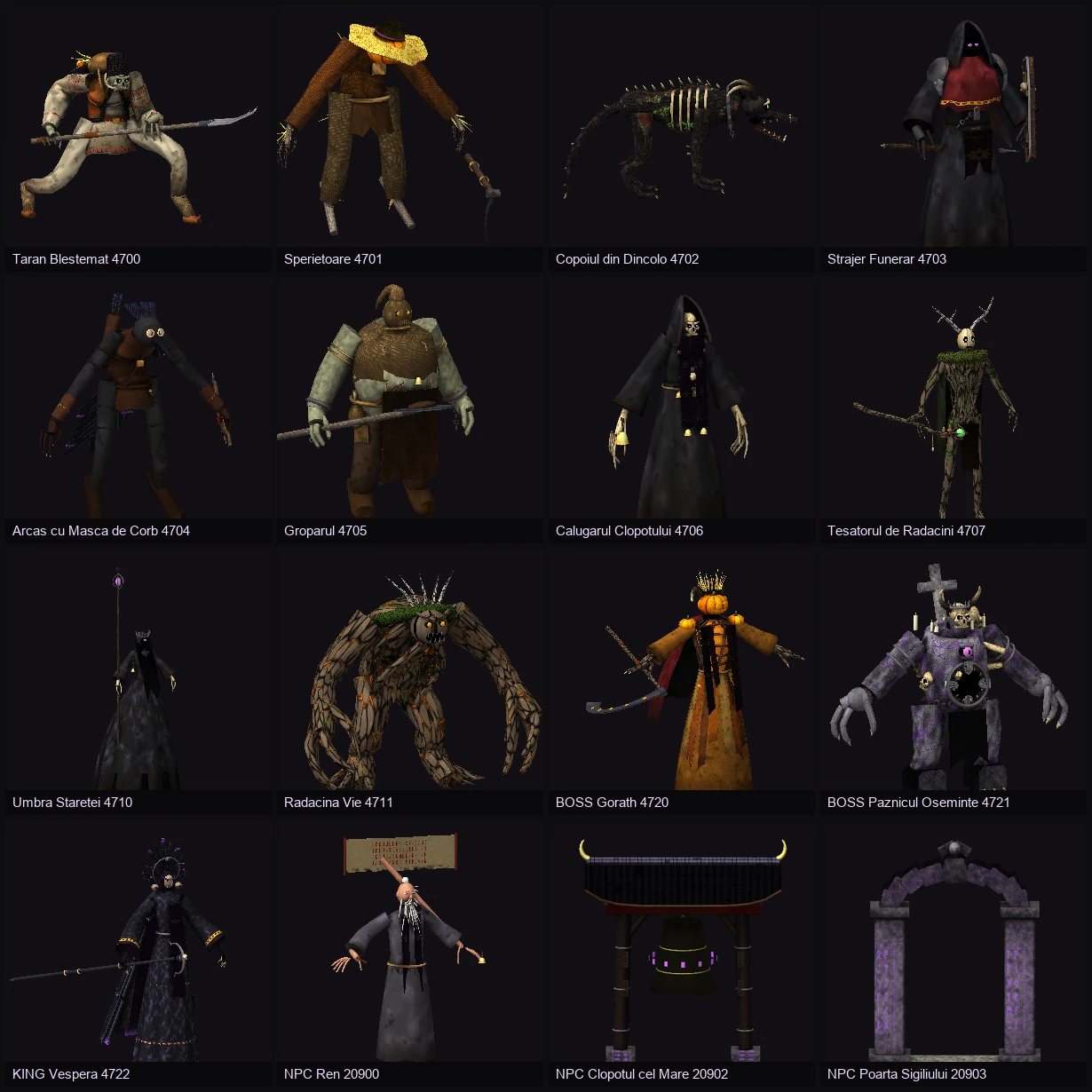 Abația Clopotului Negru - dungeon de Halloween - Set complet